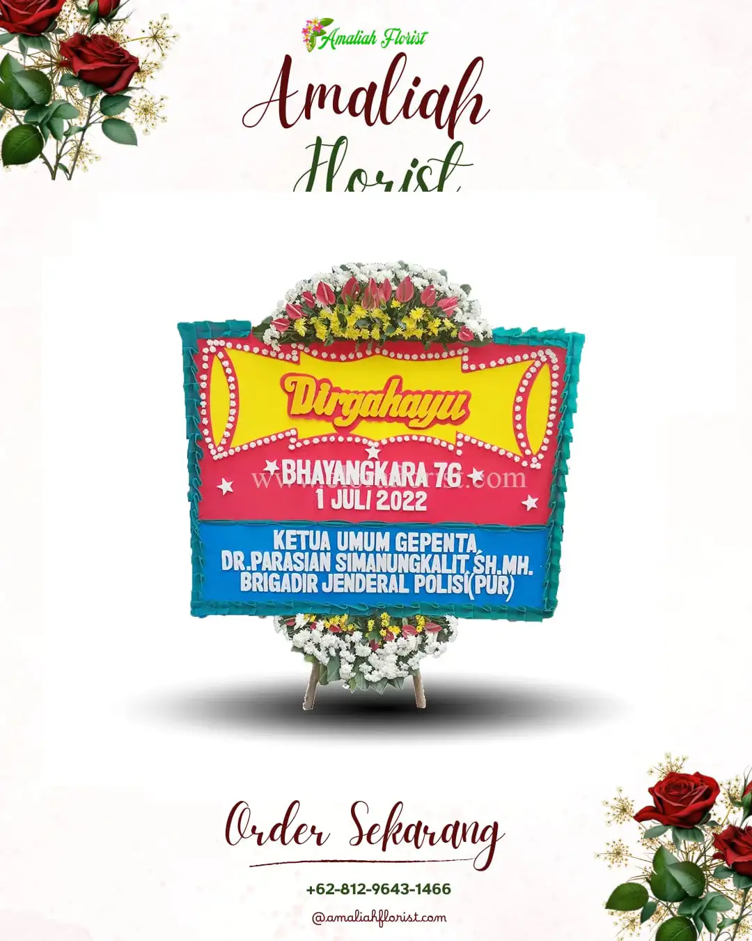 Papan Bunga HUT Ulang Tahun Punjul